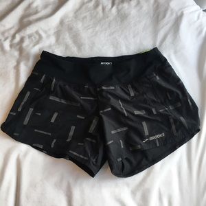 Brooks reflective running shorts